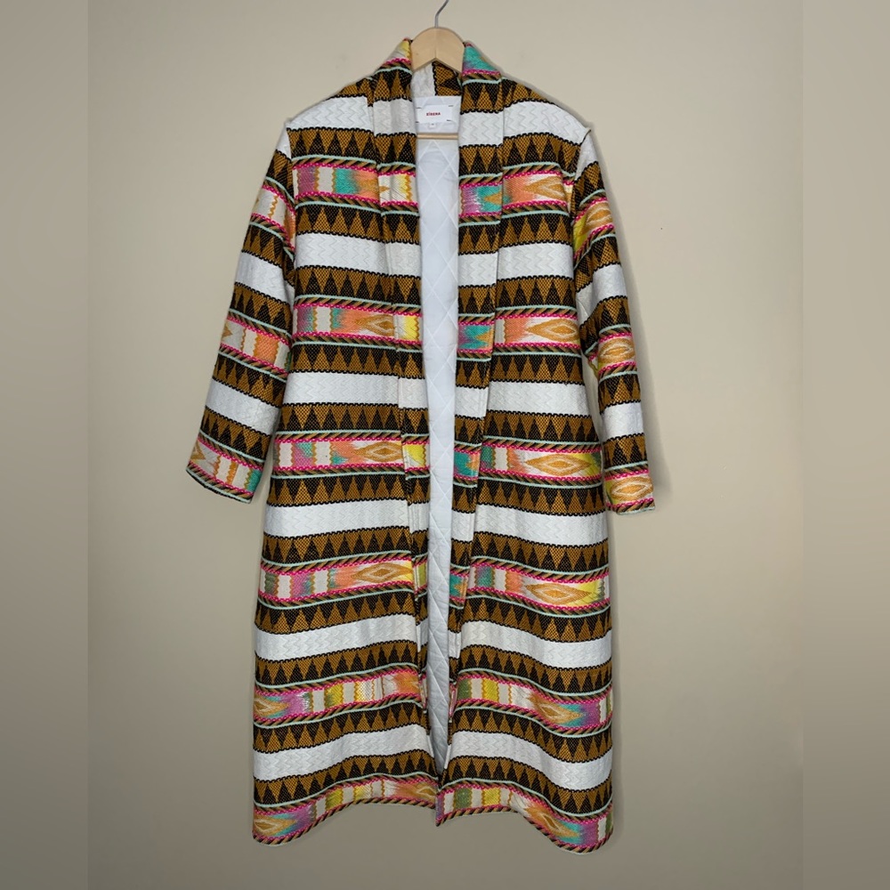 XIRENA oversized printed coat. Size XS - Picture 2 of 15